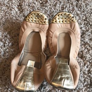 Yosi Samra Foldable Leather Flats